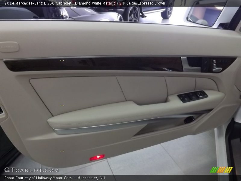 Diamond White Metallic / Silk Beige/Espresso Brown 2014 Mercedes-Benz E 350 Cabriolet