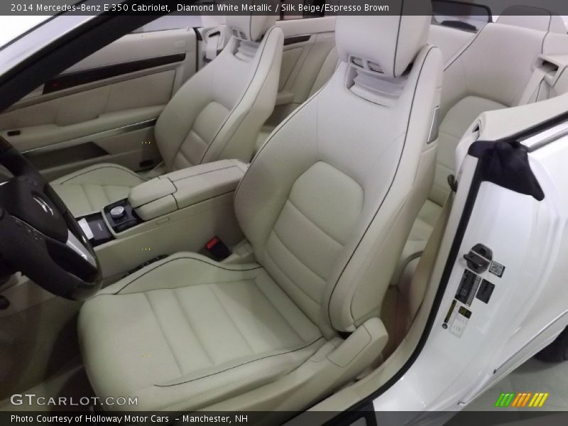 Diamond White Metallic / Silk Beige/Espresso Brown 2014 Mercedes-Benz E 350 Cabriolet