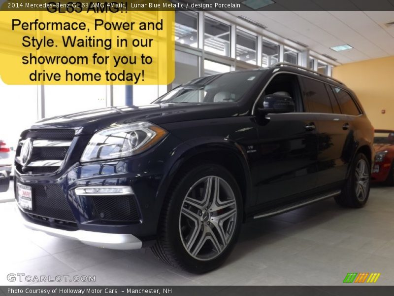 Lunar Blue Metallic / designo Porcelain 2014 Mercedes-Benz GL 63 AMG 4Matic