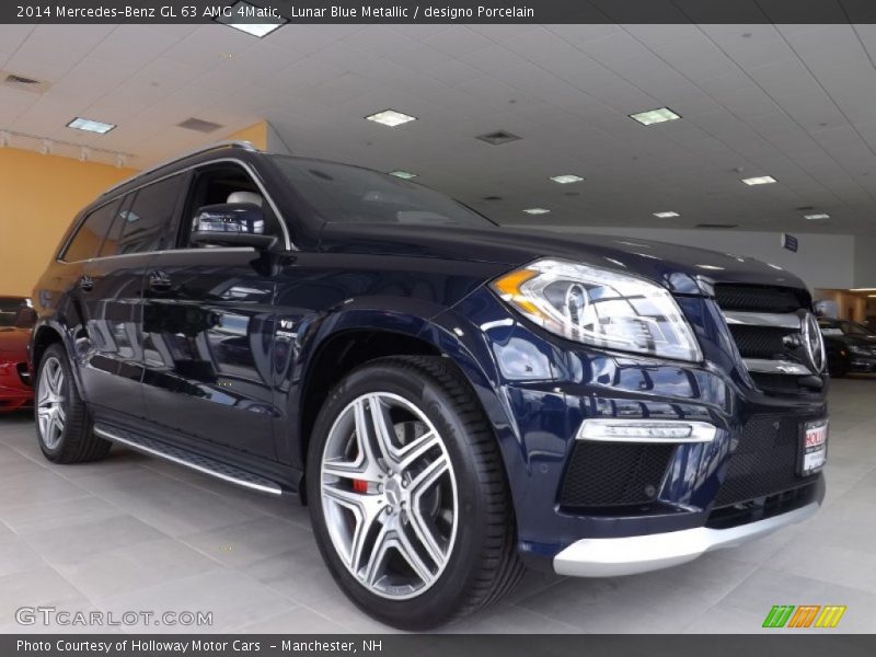 Lunar Blue Metallic / designo Porcelain 2014 Mercedes-Benz GL 63 AMG 4Matic
