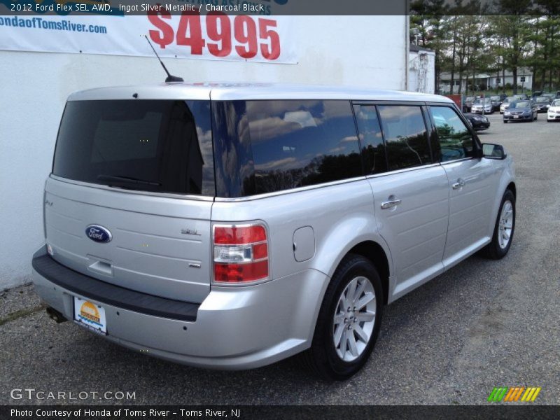 Ingot Silver Metallic / Charcoal Black 2012 Ford Flex SEL AWD