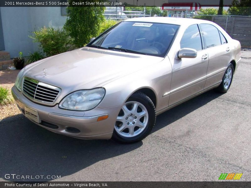 Desert Silver Metallic / Java 2001 Mercedes-Benz S 500 Sedan