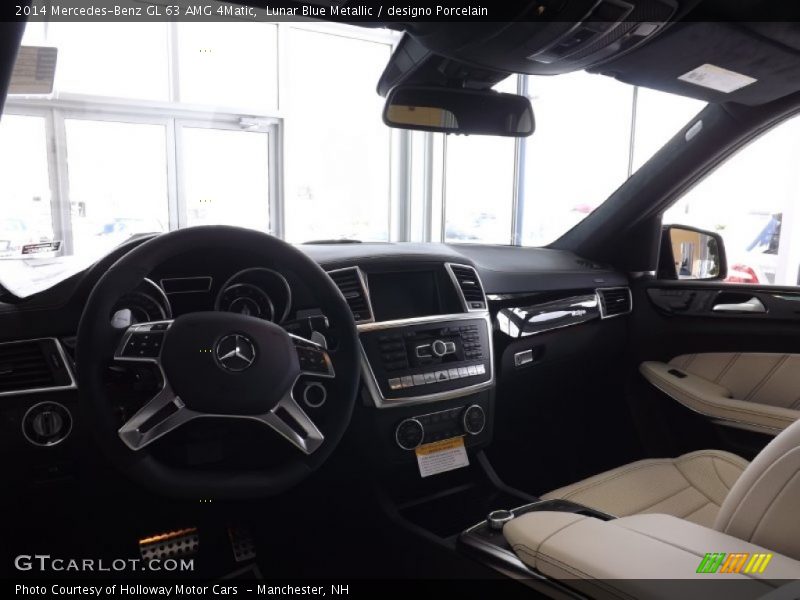 Lunar Blue Metallic / designo Porcelain 2014 Mercedes-Benz GL 63 AMG 4Matic