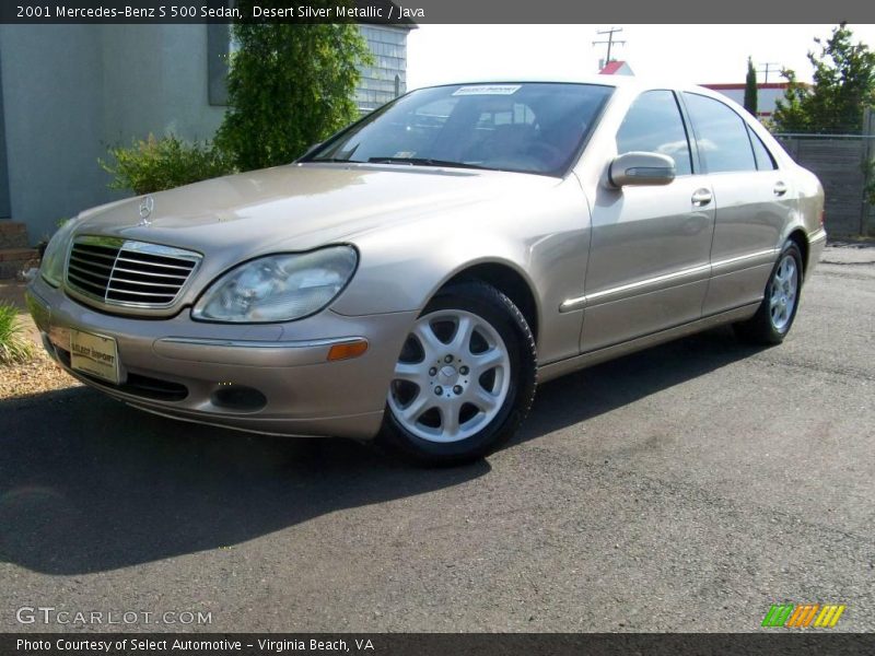 Desert Silver Metallic / Java 2001 Mercedes-Benz S 500 Sedan