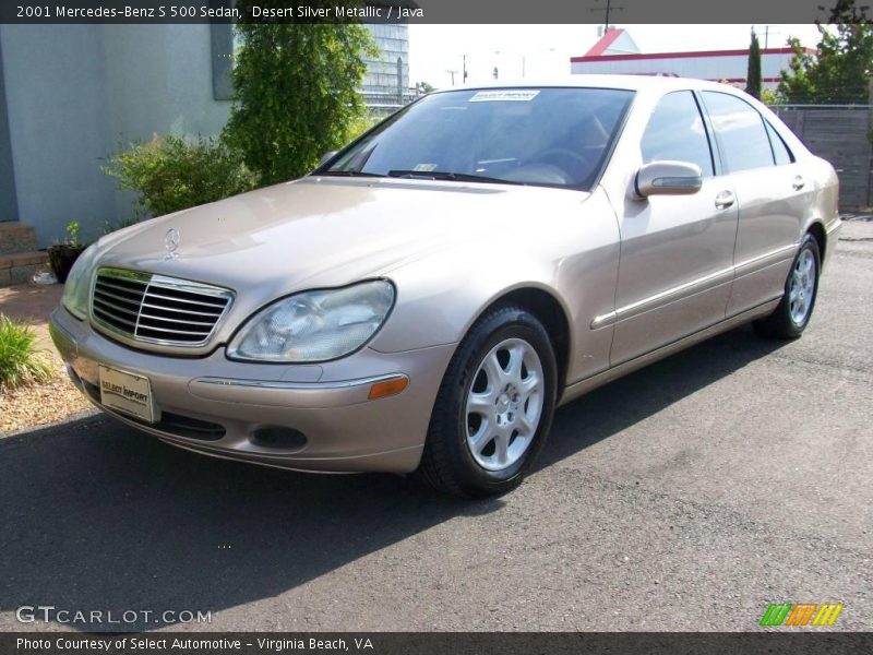 Desert Silver Metallic / Java 2001 Mercedes-Benz S 500 Sedan