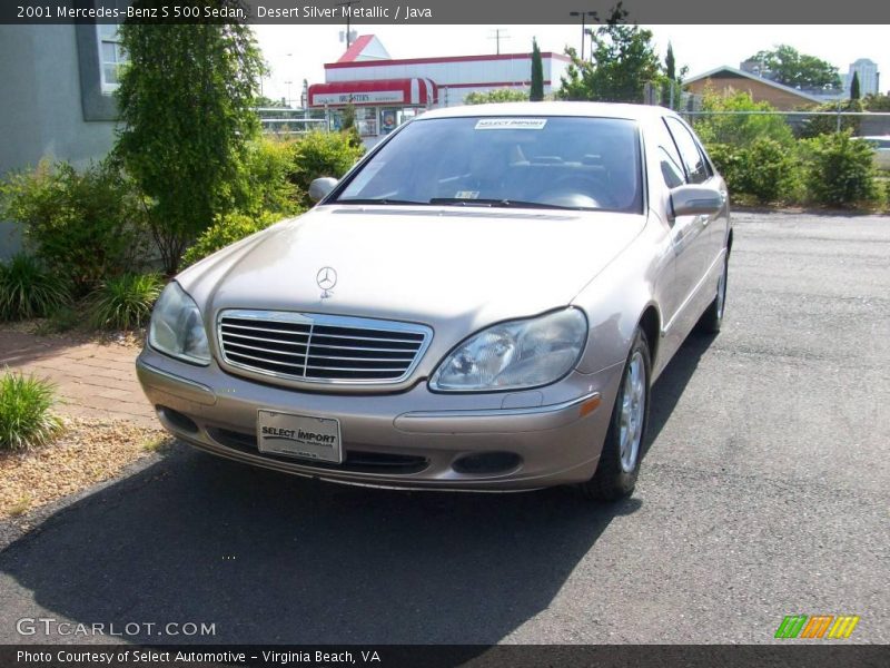 Desert Silver Metallic / Java 2001 Mercedes-Benz S 500 Sedan
