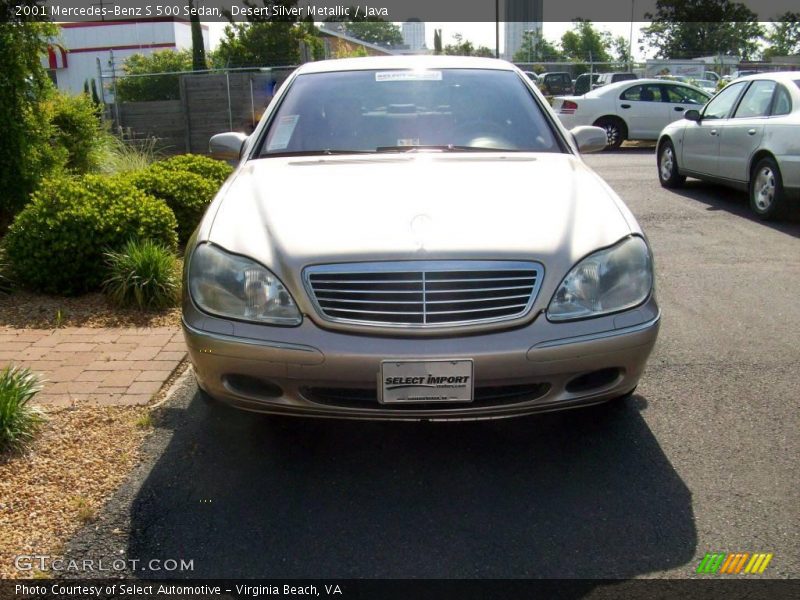 Desert Silver Metallic / Java 2001 Mercedes-Benz S 500 Sedan