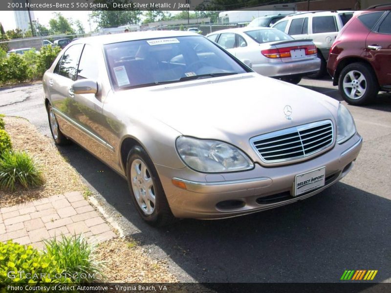 Desert Silver Metallic / Java 2001 Mercedes-Benz S 500 Sedan