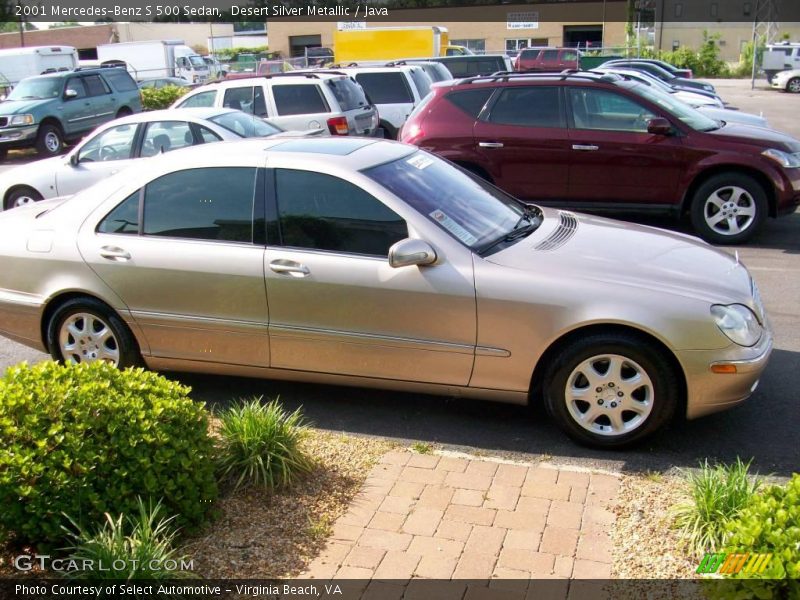 Desert Silver Metallic / Java 2001 Mercedes-Benz S 500 Sedan