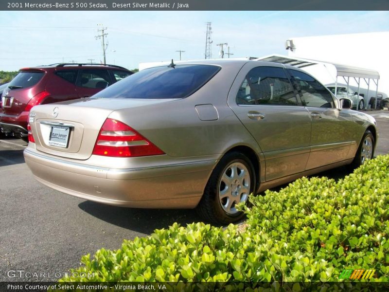 Desert Silver Metallic / Java 2001 Mercedes-Benz S 500 Sedan