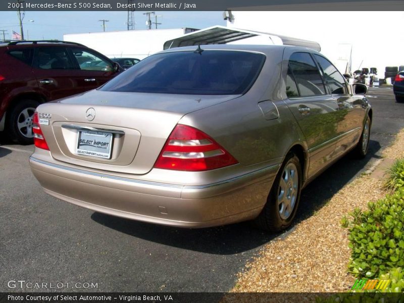 Desert Silver Metallic / Java 2001 Mercedes-Benz S 500 Sedan