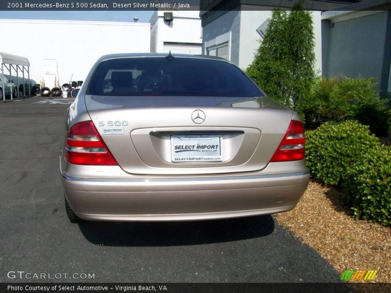 Desert Silver Metallic / Java 2001 Mercedes-Benz S 500 Sedan