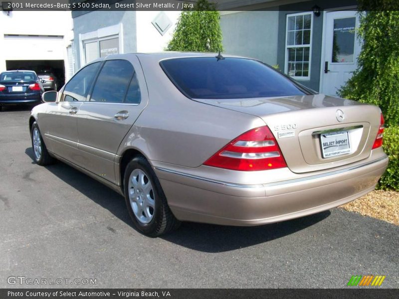 Desert Silver Metallic / Java 2001 Mercedes-Benz S 500 Sedan