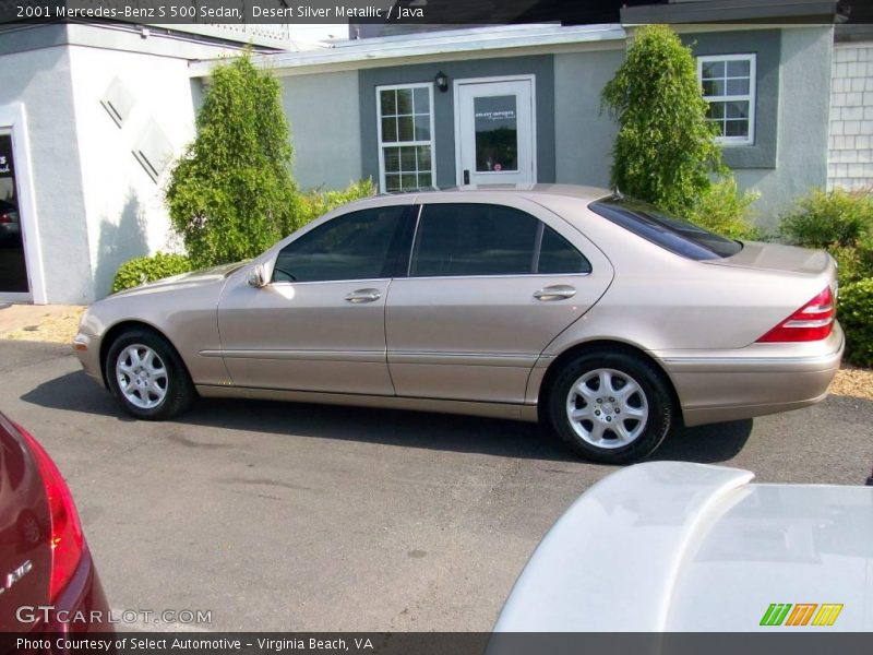 Desert Silver Metallic / Java 2001 Mercedes-Benz S 500 Sedan