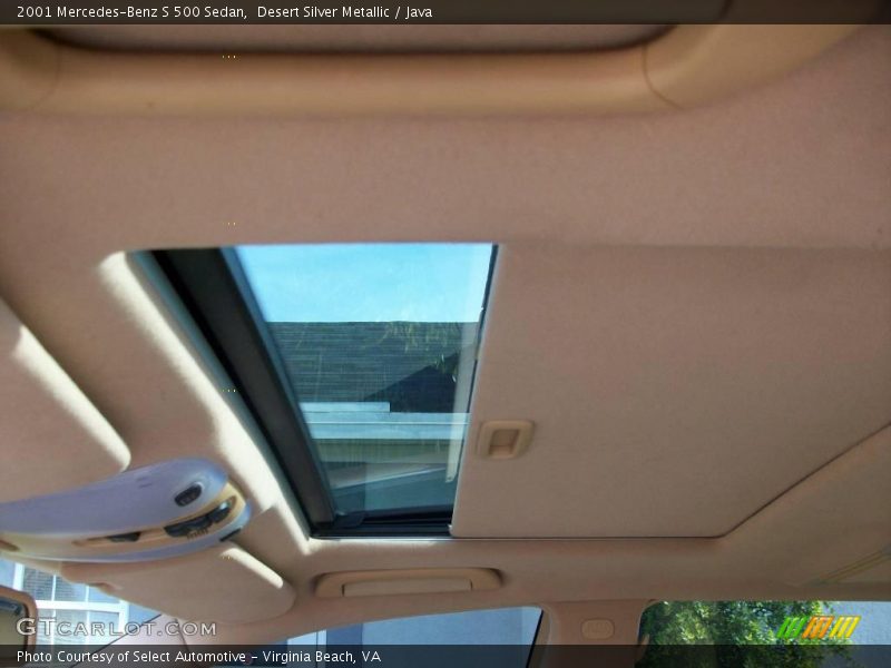 Desert Silver Metallic / Java 2001 Mercedes-Benz S 500 Sedan