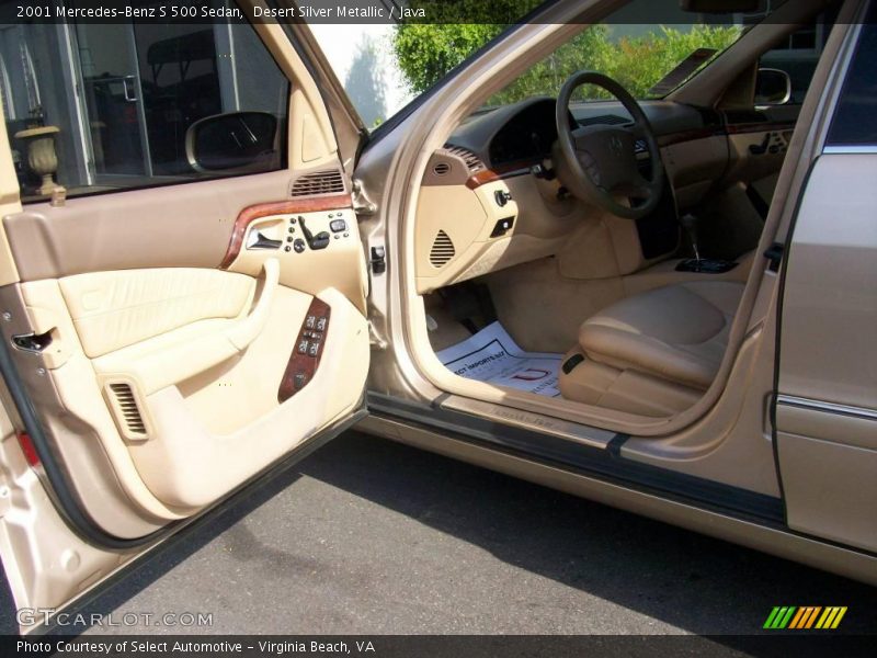Desert Silver Metallic / Java 2001 Mercedes-Benz S 500 Sedan
