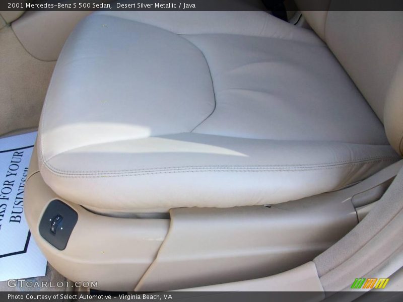 Desert Silver Metallic / Java 2001 Mercedes-Benz S 500 Sedan
