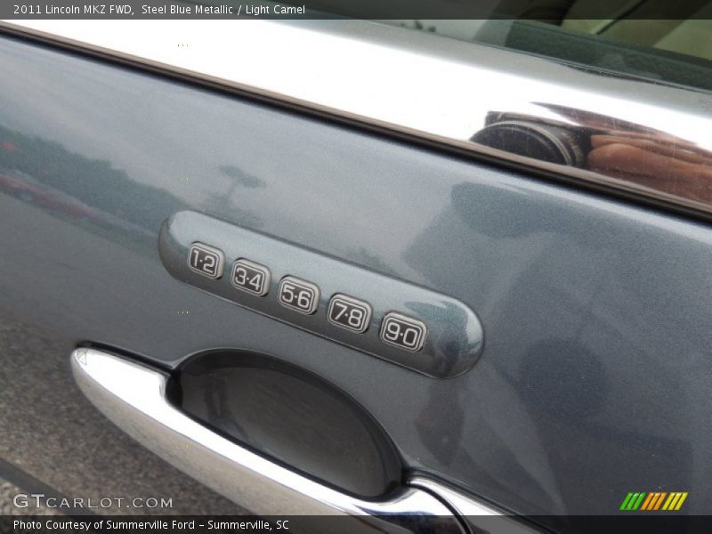 Steel Blue Metallic / Light Camel 2011 Lincoln MKZ FWD