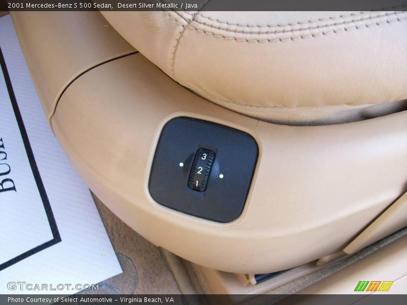 Desert Silver Metallic / Java 2001 Mercedes-Benz S 500 Sedan