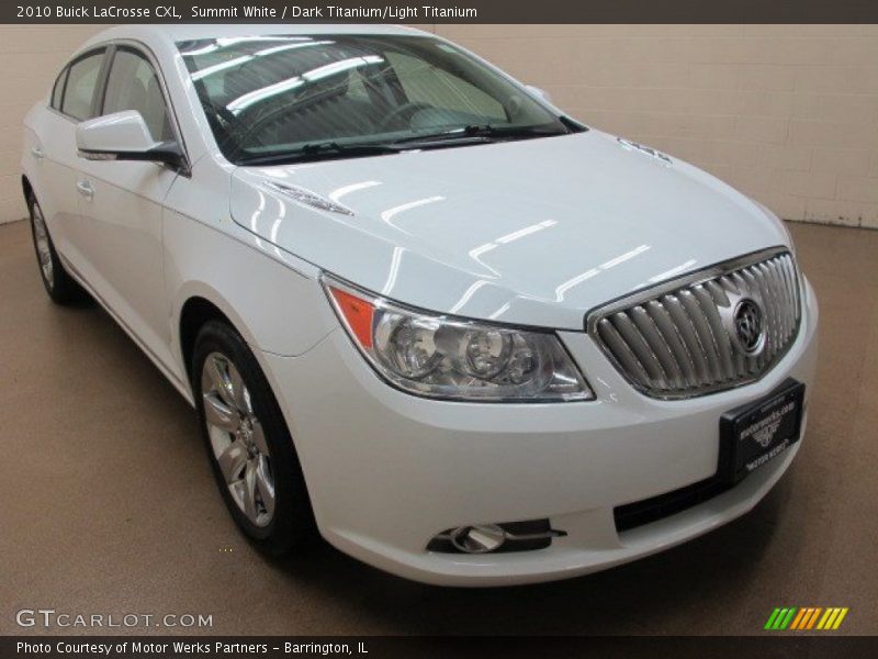Summit White / Dark Titanium/Light Titanium 2010 Buick LaCrosse CXL