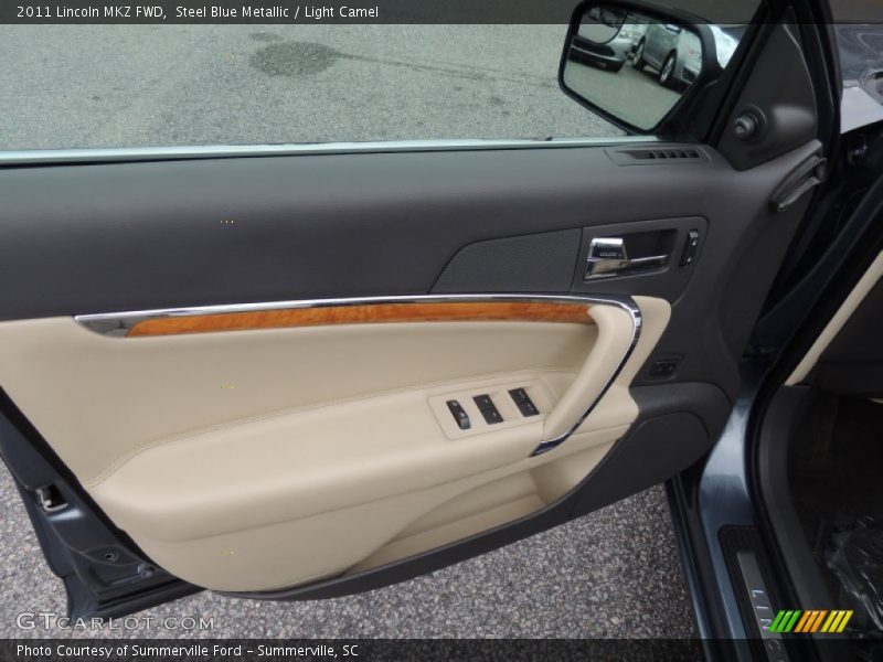 Steel Blue Metallic / Light Camel 2011 Lincoln MKZ FWD