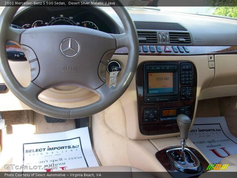 Desert Silver Metallic / Java 2001 Mercedes-Benz S 500 Sedan