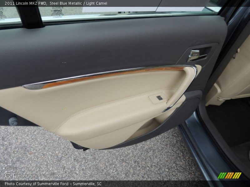 Steel Blue Metallic / Light Camel 2011 Lincoln MKZ FWD