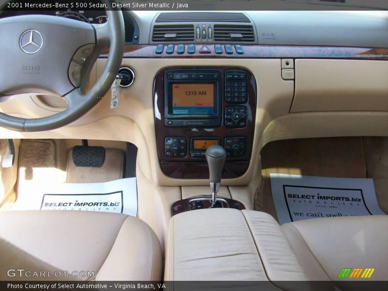Desert Silver Metallic / Java 2001 Mercedes-Benz S 500 Sedan