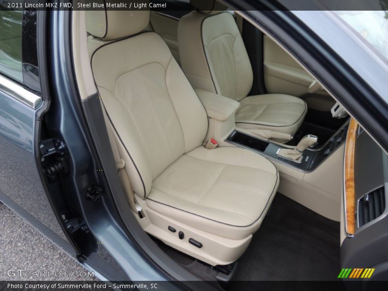 Steel Blue Metallic / Light Camel 2011 Lincoln MKZ FWD
