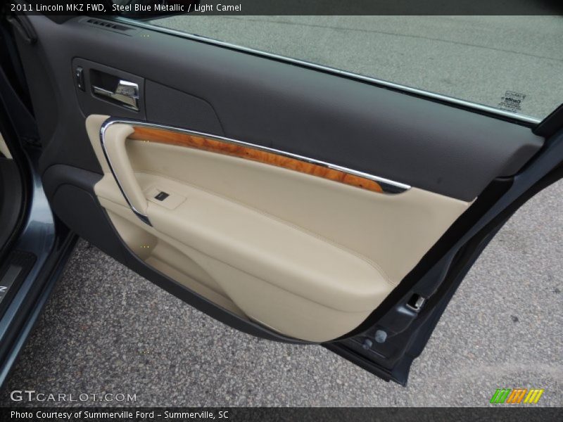 Steel Blue Metallic / Light Camel 2011 Lincoln MKZ FWD
