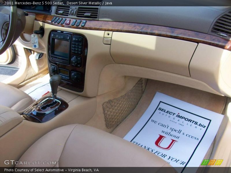 Desert Silver Metallic / Java 2001 Mercedes-Benz S 500 Sedan