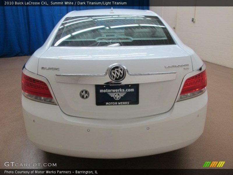 Summit White / Dark Titanium/Light Titanium 2010 Buick LaCrosse CXL