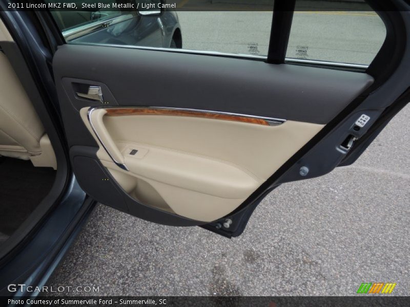 Steel Blue Metallic / Light Camel 2011 Lincoln MKZ FWD