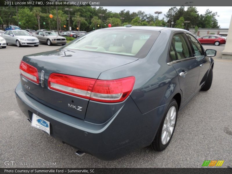Steel Blue Metallic / Light Camel 2011 Lincoln MKZ FWD