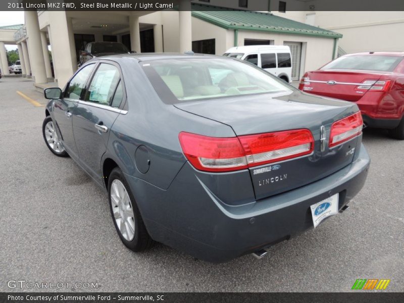 Steel Blue Metallic / Light Camel 2011 Lincoln MKZ FWD
