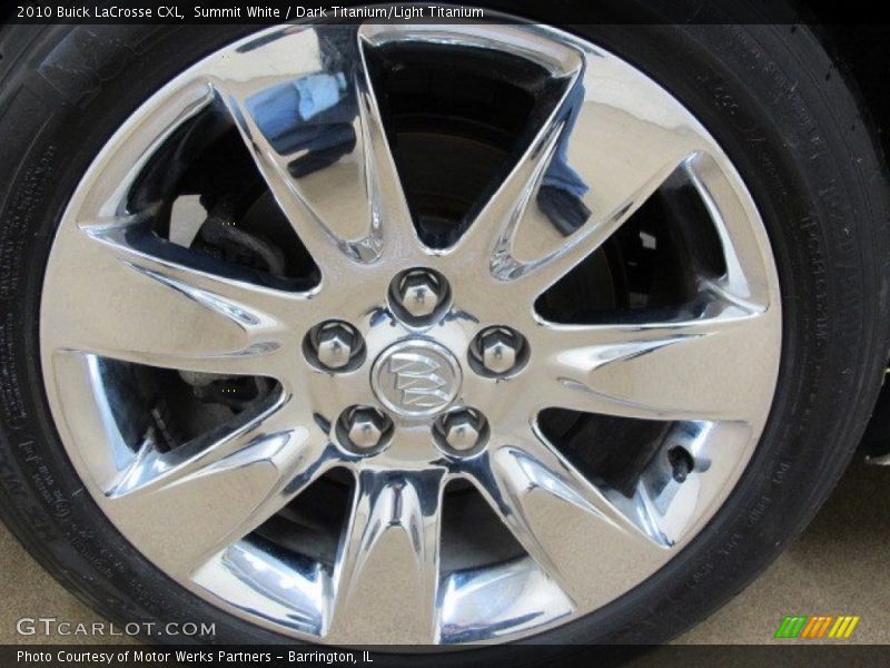 Summit White / Dark Titanium/Light Titanium 2010 Buick LaCrosse CXL