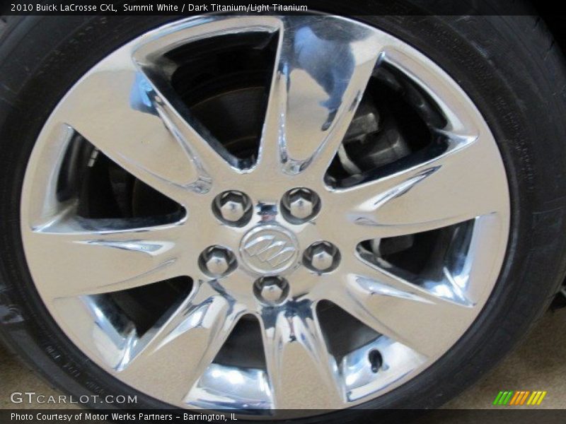 Summit White / Dark Titanium/Light Titanium 2010 Buick LaCrosse CXL