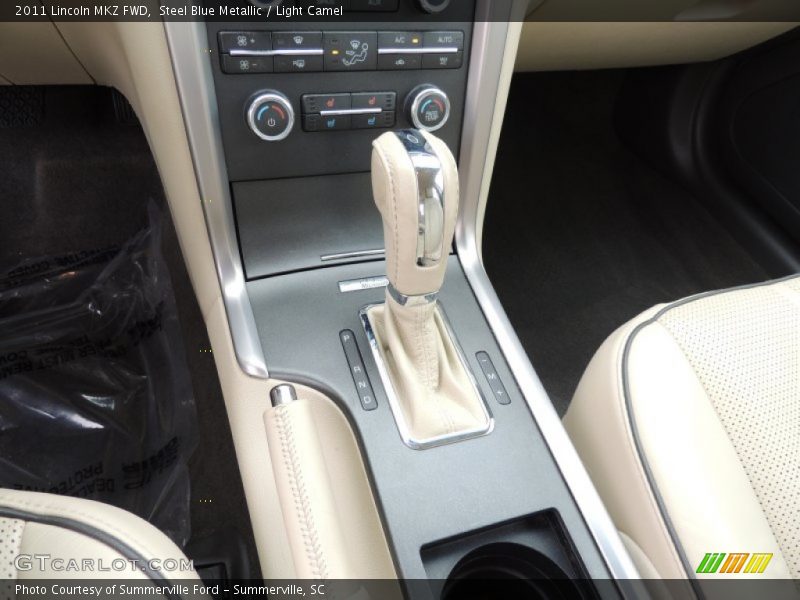 Steel Blue Metallic / Light Camel 2011 Lincoln MKZ FWD