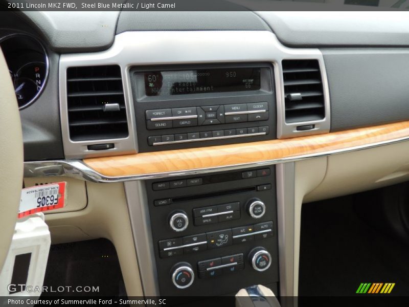 Steel Blue Metallic / Light Camel 2011 Lincoln MKZ FWD