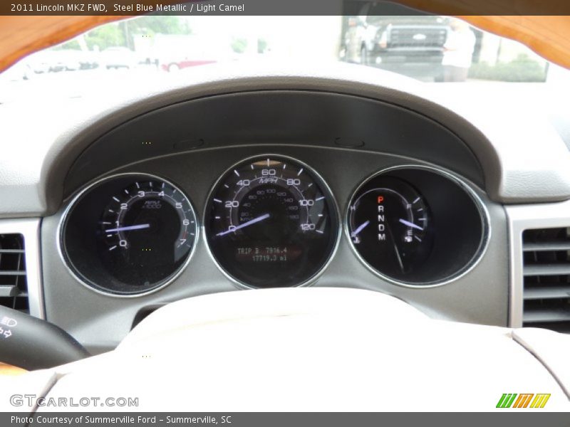 Steel Blue Metallic / Light Camel 2011 Lincoln MKZ FWD