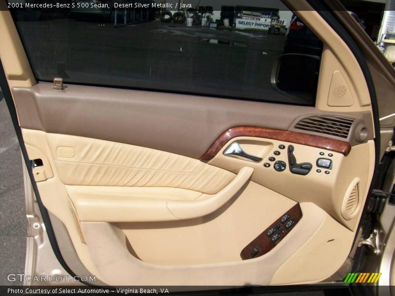 Desert Silver Metallic / Java 2001 Mercedes-Benz S 500 Sedan