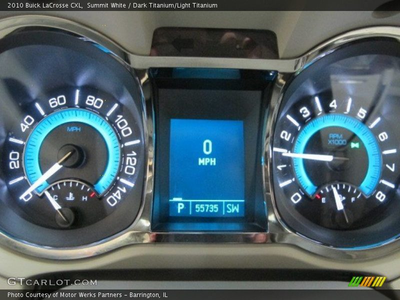 Summit White / Dark Titanium/Light Titanium 2010 Buick LaCrosse CXL