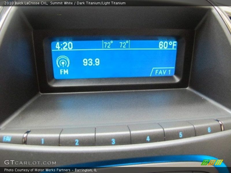 Summit White / Dark Titanium/Light Titanium 2010 Buick LaCrosse CXL