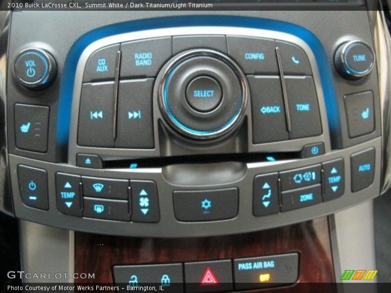 Summit White / Dark Titanium/Light Titanium 2010 Buick LaCrosse CXL