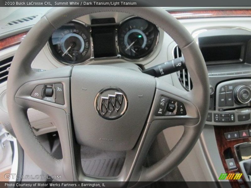 Summit White / Dark Titanium/Light Titanium 2010 Buick LaCrosse CXL