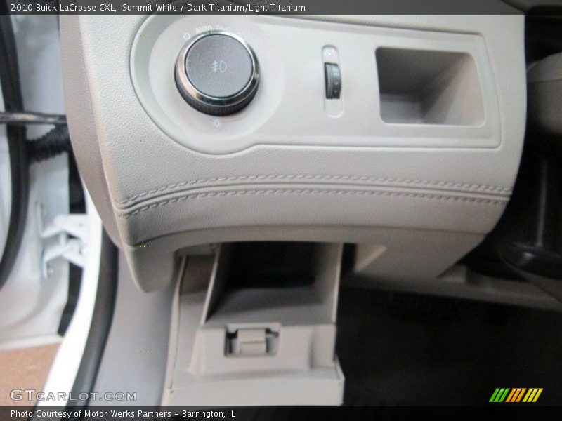 Summit White / Dark Titanium/Light Titanium 2010 Buick LaCrosse CXL
