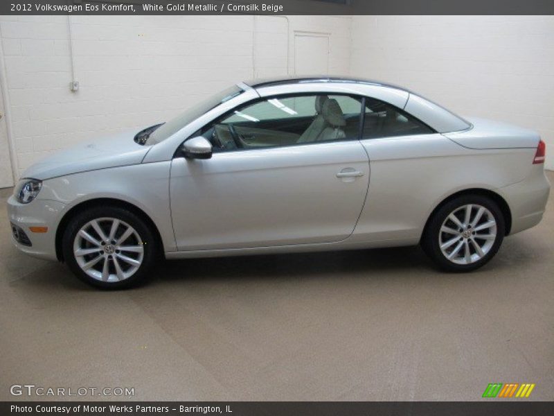White Gold Metallic / Cornsilk Beige 2012 Volkswagen Eos Komfort