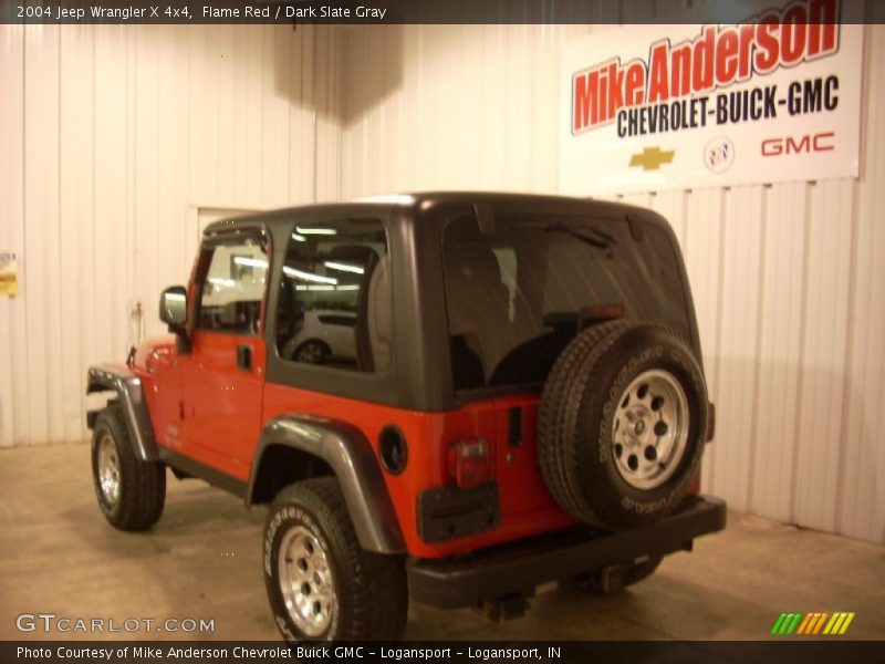 Flame Red / Dark Slate Gray 2004 Jeep Wrangler X 4x4