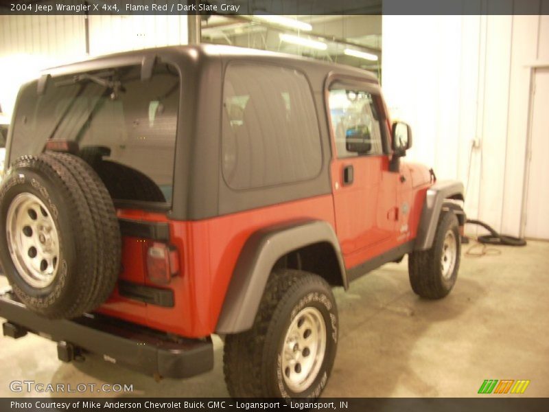 Flame Red / Dark Slate Gray 2004 Jeep Wrangler X 4x4
