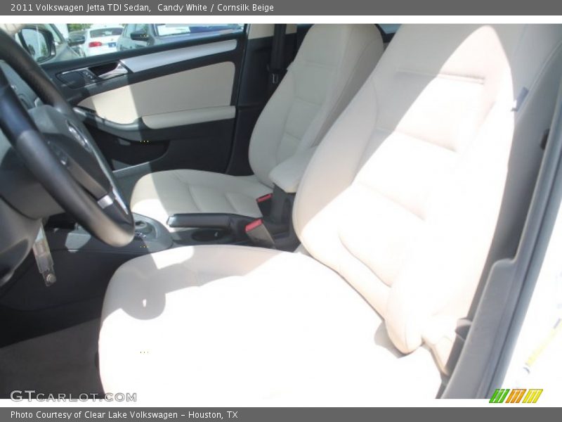 Candy White / Cornsilk Beige 2011 Volkswagen Jetta TDI Sedan